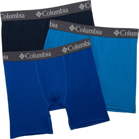 Columbia Calzoncillos para hombre tipo bóxer, 3-Pack , azul, azul marino y negro - Picture 1 of 4